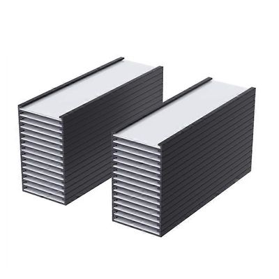 Magneettinen tarrateline C-kanavainen magneettitarrat, magneettinen datakorttiteline kirkkaalla muovisuojalla Mustavalkoinen 50 Pack