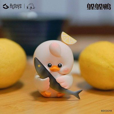 Bicaco Duoduo Duck Blind Box Late Night Izakaya Series Caja Ciega blindtaske legetøj til pige anime figur sød model boks overraskelse gave 6 blinde...