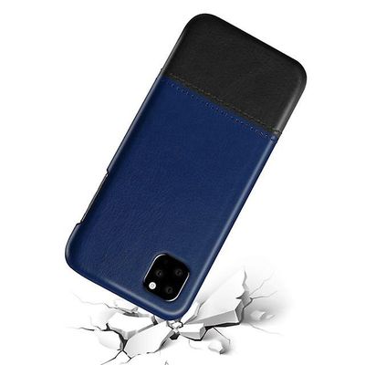 AIR Apple iPhone X / XS To-Tone Læder Shell Sag - Blå / Sort