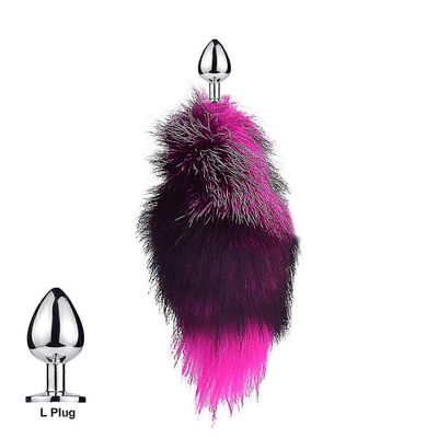 unbrand Tail Plug-in Fox Tail Cat Small Props Real Hair Small Tail Detachable Dog Playing Sp Ruusu L