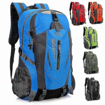 Suuri vedenpitävä reppu retkeilyyn Retkeilyyn Ulkoiluun 40L reppu Sininen