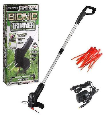 Bionic Trimmer Elektrisk Gressklipper Trådløs Weeder Bærbar Oppladbar UK Plug