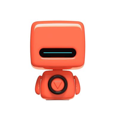 El Contente Mini Liten Robot Bluetooth Bass Høyttaler Høyttaler Høyttaler For Hjem Reise Rød