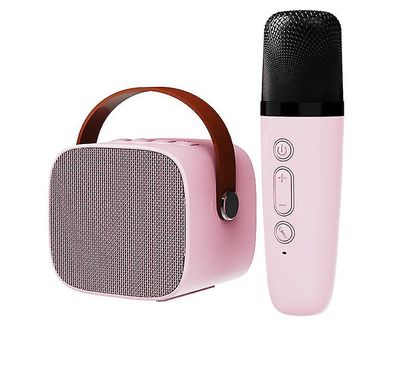 Mikrofon Audio Integrert mikrofon Hjem Trådløs Bluetooth Portable Utendørs Portable K Song Artefakt Rosa