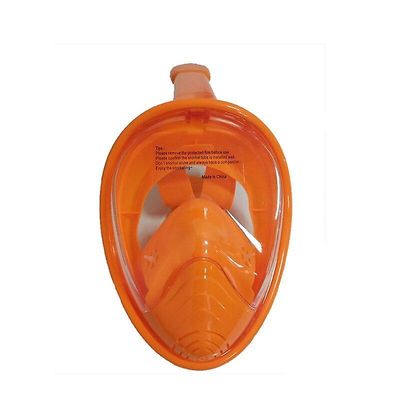 Ebox Børn fulde ansigt snorkel dykning maske svømning uddannelse scuba udstyr udvidelse til gopro Orange