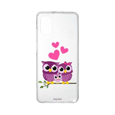 Crazy Kase Hull til Samsung Galaxy A31 Fleksibel familie ugle