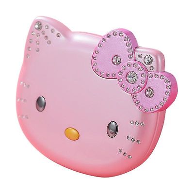 Barn Hello-Kitty Mobiltelefon Dual Card Dual Standby Bedårande Tecknad Barn Knappsats Flip Telefon För Tjejer Vit