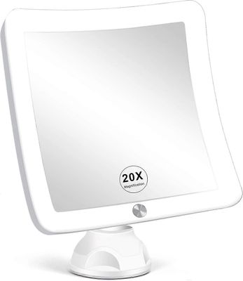 20x suurentava peili led-valolla, päivitetty valaistu meikkipeili suurennuksella