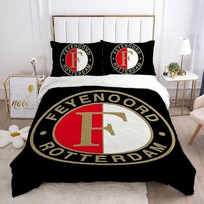 v461 Lakanat Karhun päällinen Double Comforter Vuodevaatteet Setit Vuodevaatteet Peitto F-feyenoords fc Cover Queen Comforter Sets Quilt Tyynyliina...