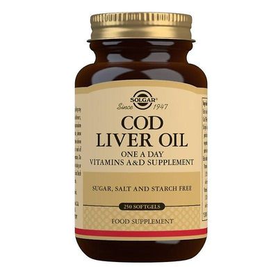 Solgar Turskanmaksaöljy Pehmeät geelit 250 (12543552)