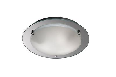 Inspired Lighting Brooklyn Flush Loft, 450mm Runde, 3 Lys E27 poleret Chrome
