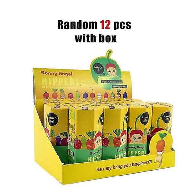 1-12kpl Sonny Angel Blind Box Harvest -sarja Hedelmä- ja vihannesanimehahmot Koristeet Nuket Fanit Lasten lahja 12kpl laatikko