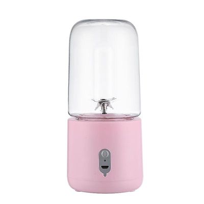 Bærbar Home Electric Mini Juicer med trådløs opladning Kirsebærblomstpulveret