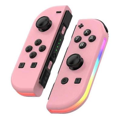 G0o JOY-02 1 pari langatonta ohjainta Nintendo Switch -pelikonsolille k1L Bluetooth-pelikahvalla Monivärinen Pink Pink