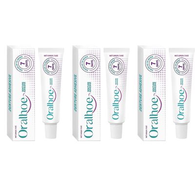 Strong Holds Denture-Cream sinkittömät koostumukset kiristysproteesien asentamiseen 3pcs