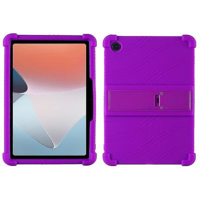 Suojakansi Oppo Pad Air 10.36-tuumaiselle 2022 PC-jalustalla, putoamissuoja pehmeällä silikonilla T Violetti
