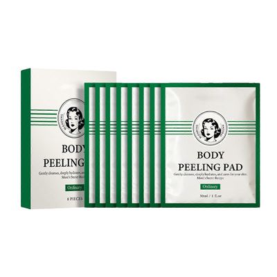 Vartalonkuorintatyyny herkälle iholle, hellävarainen kuorintakinnas käsille, käsivarsille, kasvoille, rusketuksen jälkeiseen hoitoon, punainen ja v...