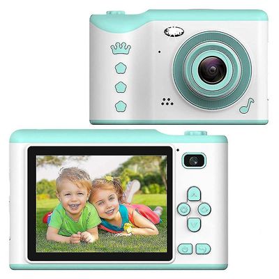 Coosilo Fødselsdag Gaver til piger Alder 3 4 5 6 Kamera Kids Digital Video Camera Børns Selfie Kamera blå