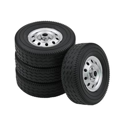 4kpl Pyöränrengas Renkaan kanssa yhteensopiva D12 1/10 Rc Truck Car DIY Päivitä varaosat Lisävarusteet