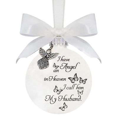 ZHOUBA Xmas Ornament Håndlaget Butterfly dekorative Festlig tilbehør Xmas Navn Fjær Memory Bauble D