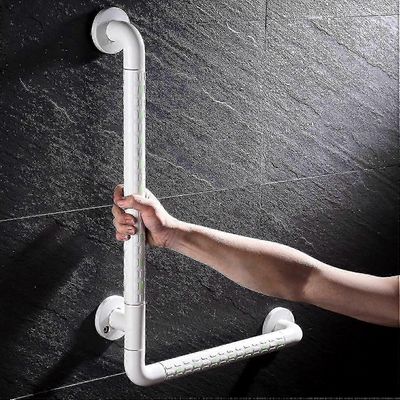 Turvasuihkun tarttumistanko, l muotoiltu fluoresoiva tartuntakisko, seinälle asennettava liukumaton vanhempi kaide, ruostumattomasta teräksestä val...