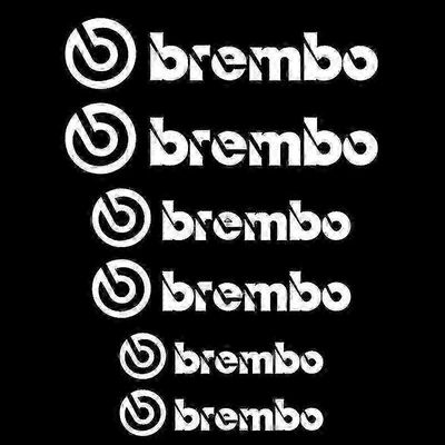6kpl auton jarrusatulan tarra Brembo-heijastaville kirjaimille ajoneuvon tarra Zzj Hopea