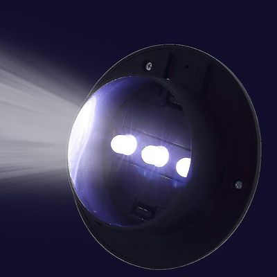 3led Solar Power Power Udendørs Garden Light Tagrende Hegn Led Wall med beslag