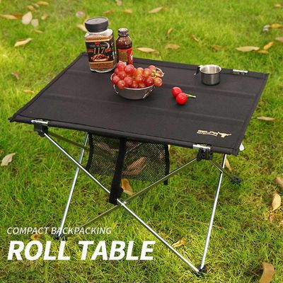 Udendørs bærbart sammenklappeligt bord Camping Bbq Picnic Fiskebord Møbler Ultra Light Skridsikkert Foldebord 57x42x39cm