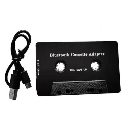 Universal Kassette Bluetooth 5.0 Audio Bilbånd Aux Stereo Adapter med mikrofon til telefon Mp3 Aux kabel