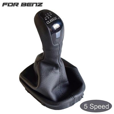Mercedes Benz C-luokka W203 S203 korkealaatuinen 5 6-vaihteinen sauvavaihdevipu nuppi käsipallo nahkainen säärystin tavaratilan suojus 5 nopeus