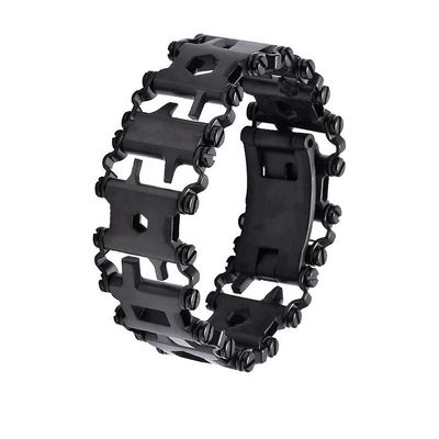 Darmowade multifunksjonelt verktøy armbånd 29 i 1 svart armbånd armbånd rustfritt stål bærbart