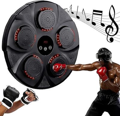Musik boksemaskine, vægmonteret stanseudstyr, kampreaktionstræning bokseplade, smart bluetooth musikboksemaskine, med voksne boksning gl