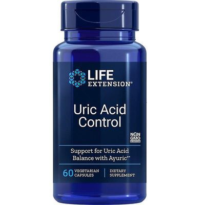 Life Extension Käyttöiän pidennys Uric Acid Control Vegicaps 60