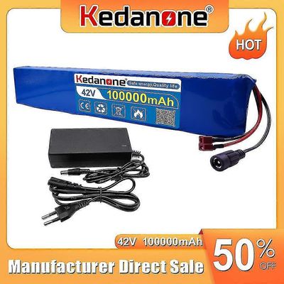 42v 100ah 10s4p 18650 litium 1000w suuritehoinen akkupaketti sähköpyörän sähköauton polkupyörän moottoripyörälle 20a Bms laturilla XT60-SM-laturi