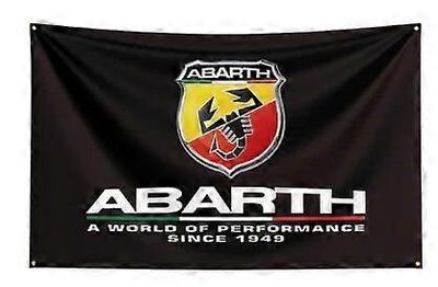 FLAGDOM 90X150CM 3X5FT Abarth lippu polyesteripainettu auton banneri sisustukseen 4 läpivientiä6 60 x 90cm