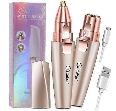 2025 Uusin malli Ladattava kasvojen karvojen poisto naisille: 2-in-1 sähköinen