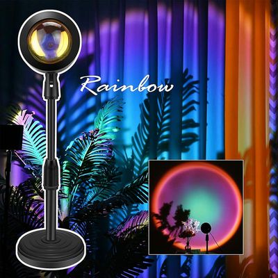 Witdreamer Sunset Projektor Lampe Usb Atmosfære Led Skrivebord Natlys Projektion Værelse Indretning Regnbue