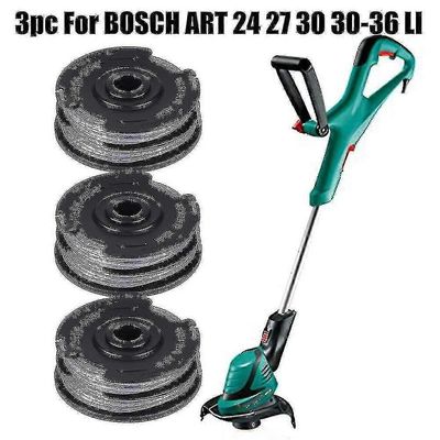 3kpl Bosch Art 24 27 30 30-36 Li Strimmer Trimmeri Leikkauslinja Kelan syöttö 6m 1.6mm Puutarhatyökalu osien vaihto