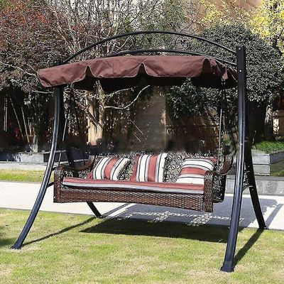 Ulkona keinukatos, vedenpitävä keinukatoksen vaihto 2 istuin, puutarha aurinkovarjo patio keinu kansi kotelo, tuolit riippumatto päällinen (142x120...