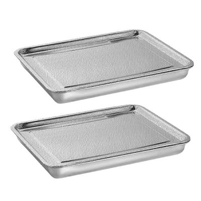 Ruostumattomasta teräksestä valmistetut itujen kasvatusalustat 2-tasoinen 10,4 tuumaa, miniversojen kasvatussarja, siementen itäminen Hopea