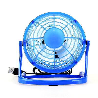 Mini skrivebord køleventilator USB-drevet Blå