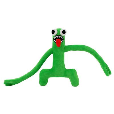 Unbrand 30cm Rainbow Friends -pehmo lelu sarjakuvapelin hahmonukke Vihreä Long handed monster