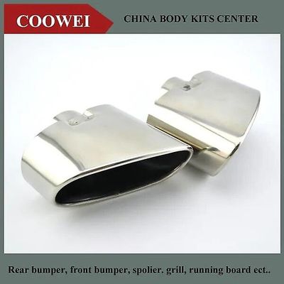 Par Chrome Eksos Dual Tail Pipe rustfritt stål lyddemper tips for BMW X5 E70 2000 til 2016 ~ 15474