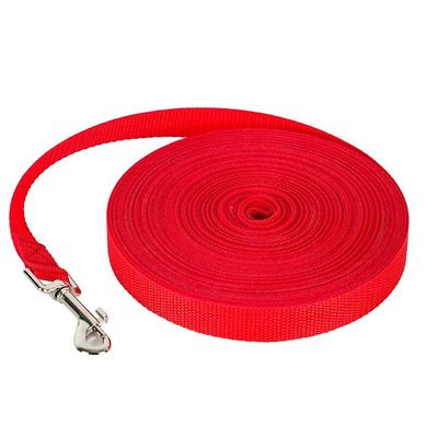 Nylon Pet Dog Lead Snor, 2cm * 10 meter rød farve