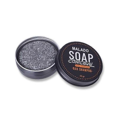 unbrand Gray Hair Reverse Bar Saippua, Luonnollinen musta saippua harmaiden hiusten peittämiseen, Tummentava shampoopala, Vegaaninen, Kosteuttava j...