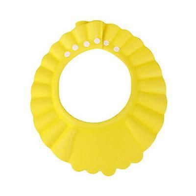 Coosilo Justerbar Baby Kids Shampoo Bad Bad Hat Cap Vask Hår Vandtæt Shield gul