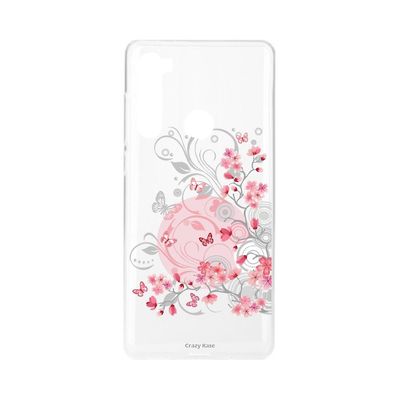 Crazy Kase Skrog til Xiaomi Redmi Note 8 Blød blomst og sommerfugl