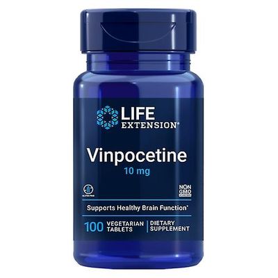 Life Extension Vinpocetine, 10 mg, 100 tabs (6 kpl pakkaus)