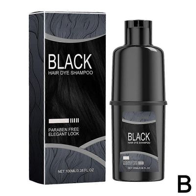 100 ml hiusvärishampoo, pitkäkestoinen, useita värejä helposti ﻿ Musta