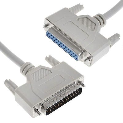 DB25 25Pin uros-naaras M / F-rinnakkainen LPT-kaapeli DB25 - DB25-kaapeli LPT: lle 2.8m